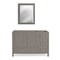 Alaterre Furniture Williamsburg 2pc Wooden Bathroom Vanity Set - 48-in. L Vanity, 30-in. L Rectangular Mirror, Gray AVAN480040B - alternate 1